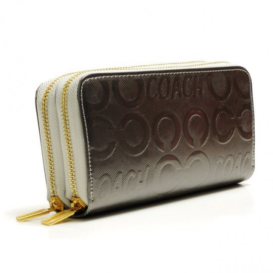 Coach In Signature Large Silver Wallets ARV | Women